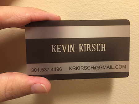 Black Frosted Plastic Business Card