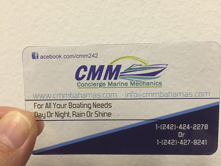 Boating Company Plastic Business Card