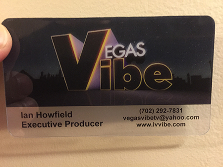 Entertainment Industry Plastic Business Card