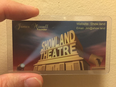 Movie Producer Plastic Business Card