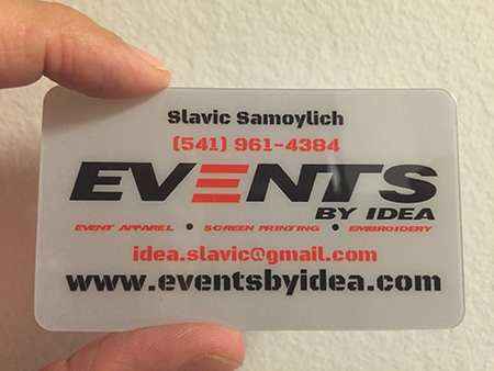 Education Mgmt. Full Color Plastic Business Card
