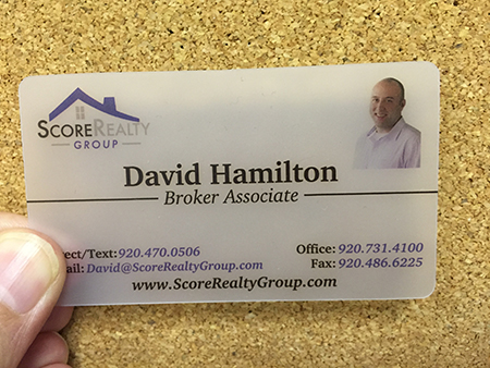 Realtor Frosted Plastic Business Card