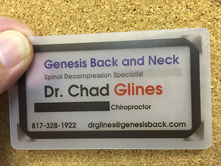 Medical Doctor Frosted Plastic Business Card
