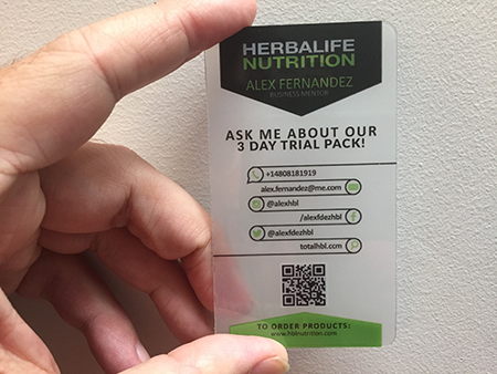 Herbalife Clear Plastic With Frosted Effect