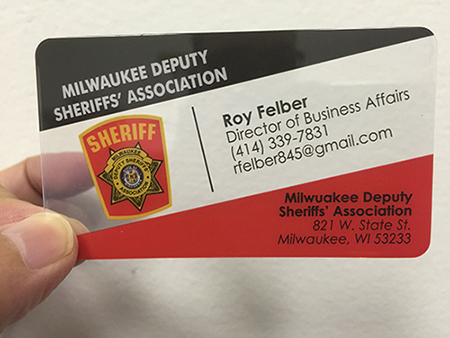 Law Enforcement Plastic Business Card