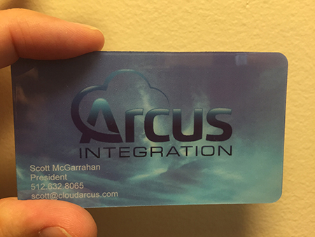 Marine Science Plastic Business Card