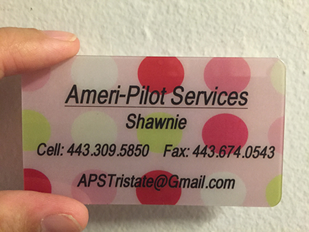 Party Style Plastic Business Card