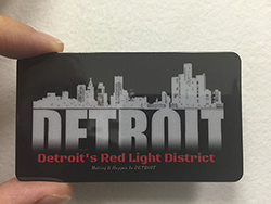 30mil solid color plastic business card example 3