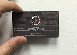 20 point solid color plastic business card example 4