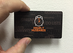 20 point solid color plastic business card example 3