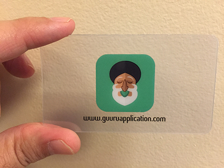 Entrepreneur Clear Plastic Business Card