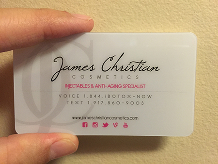 Surgeon Clear Plastic Card